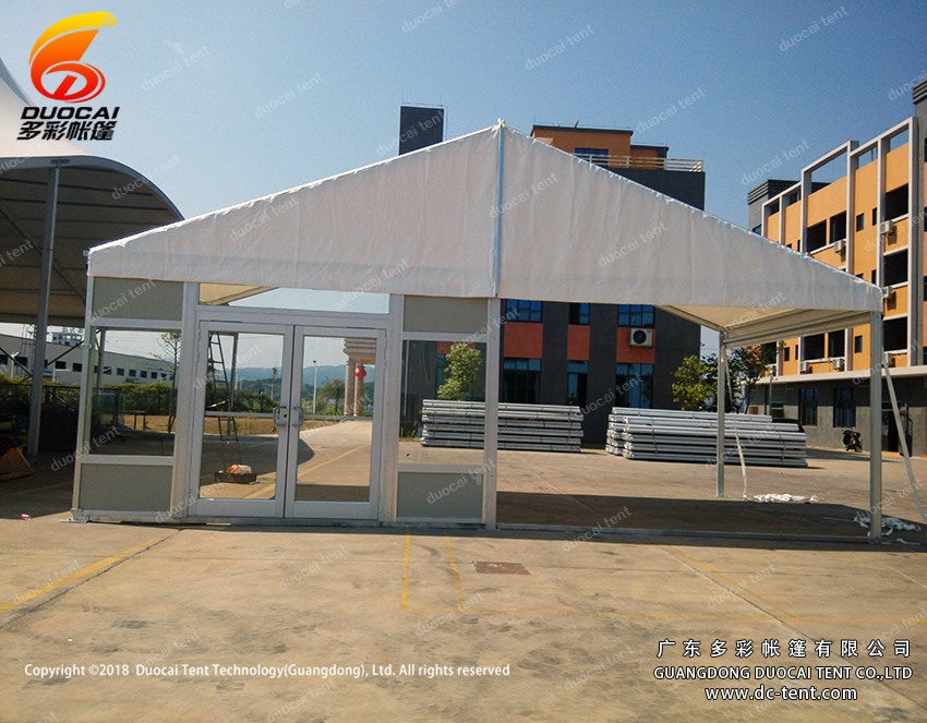 Gazebo wedding tent with glass door from Chinese manufactory