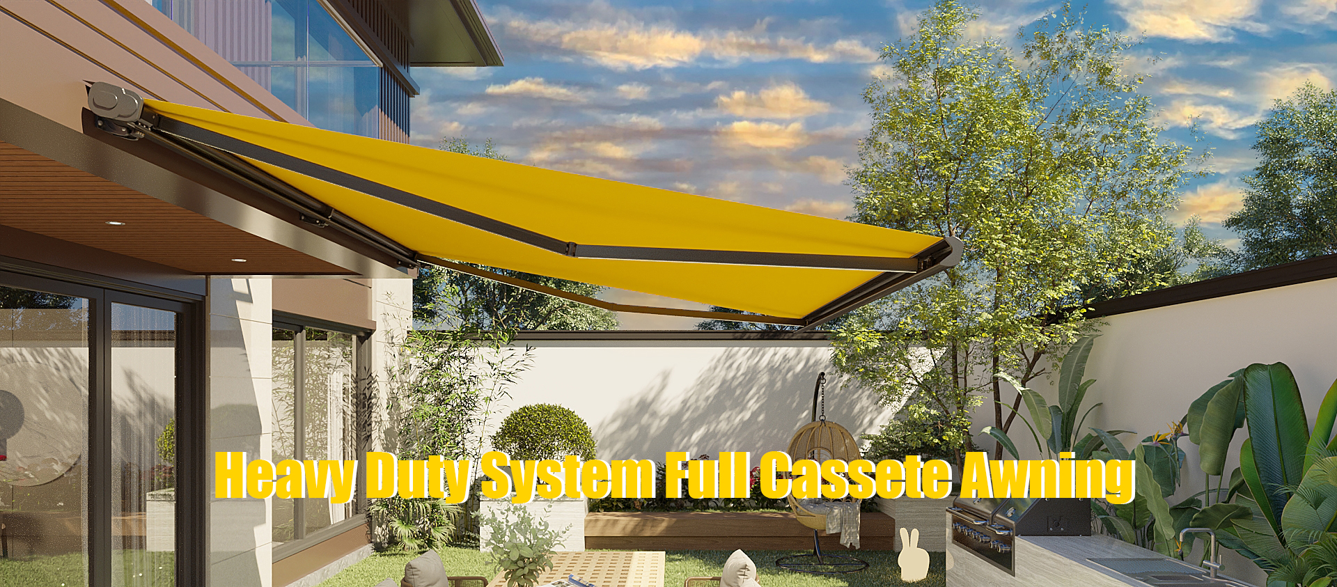 Full cassete awning