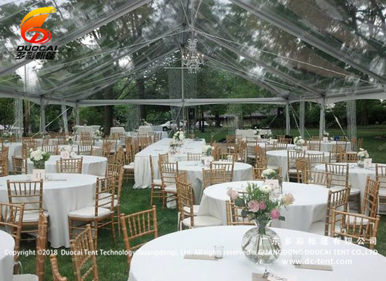 Transparent celebration tent