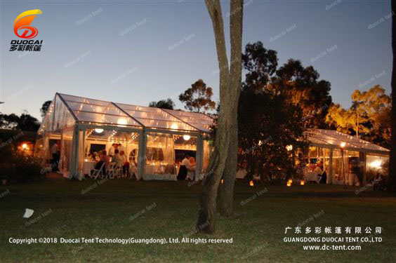 Transparent PVC roof tent for celebration and wedding