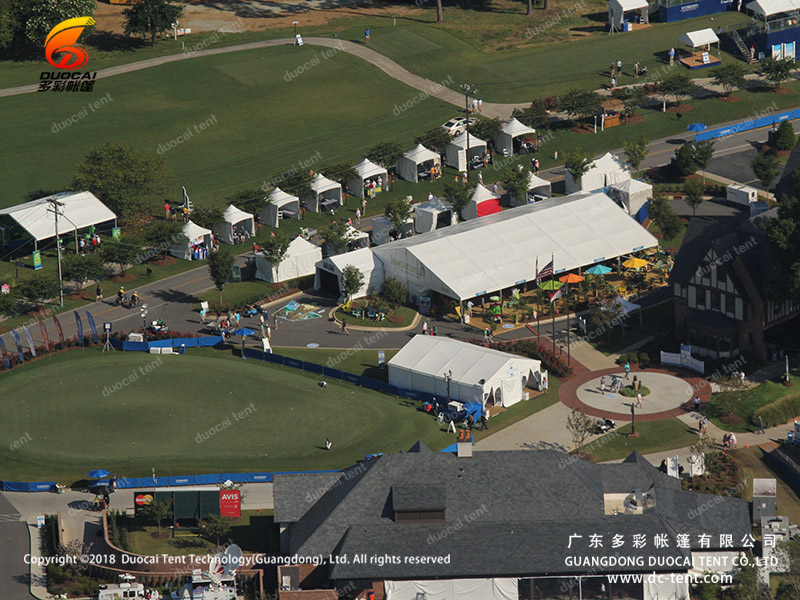 Standard size clear span tent for wedding party