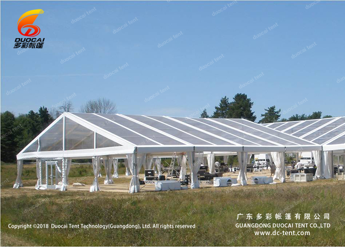 Easy set up clear PVC tent for wedding party