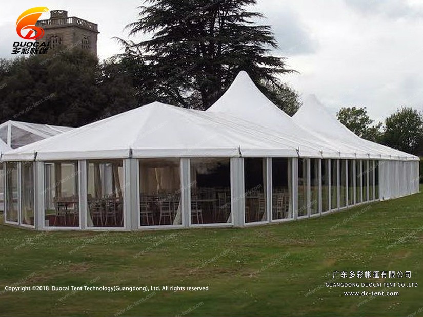 decorated wedding tent