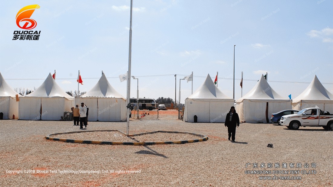 Ramadan tent in morning