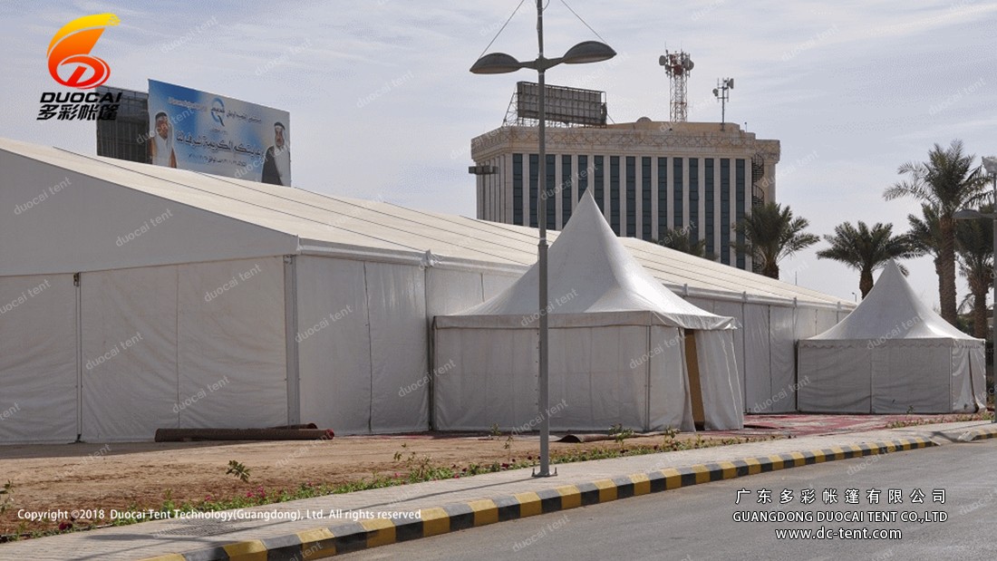 Raji tent Beside the road