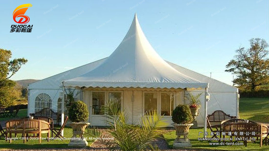 large tents with the span for hotel