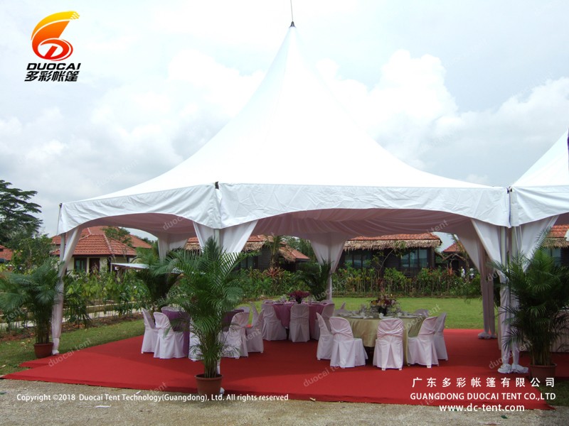 Multi side reception tent for party and ceremony