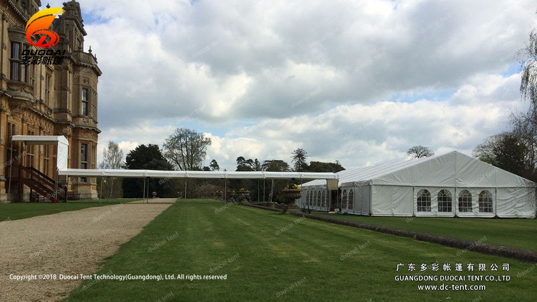 Canopy structure for temporary exhibition