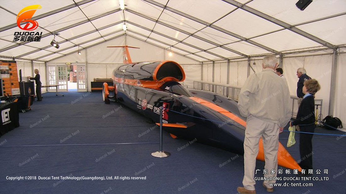 Canopy structure for temporary exhibition