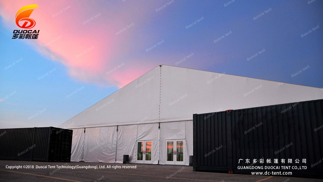 Large 50m pavilion for trade fair in USA