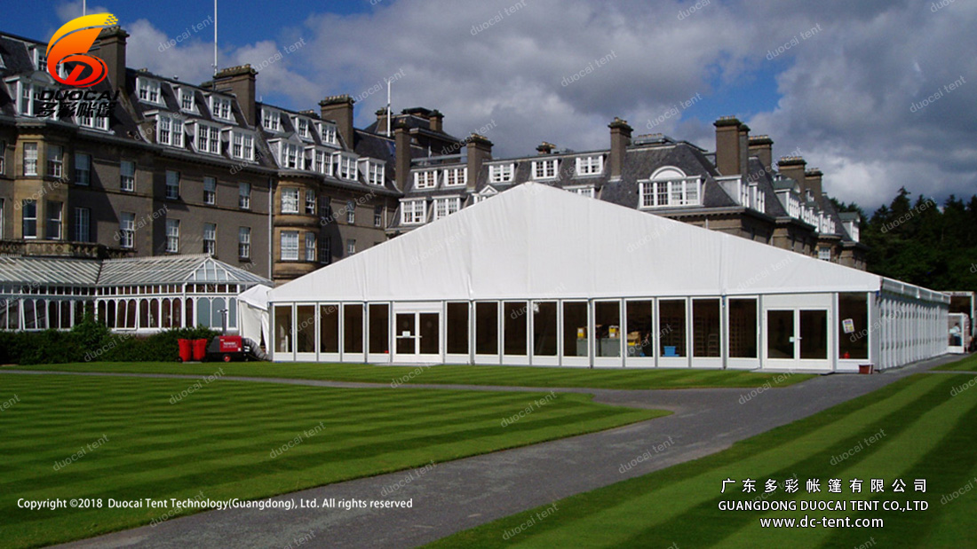 Trade fair marquee tent of deluxe exhibition