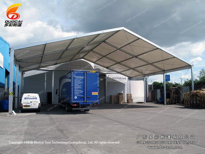 Warehouse clear span tent