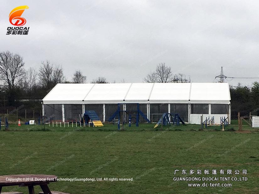 temporary warehouse equipment store tent