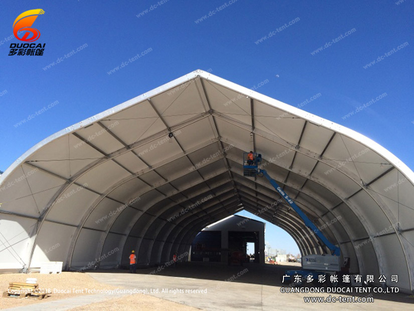Custom warehouse tent of 30m width