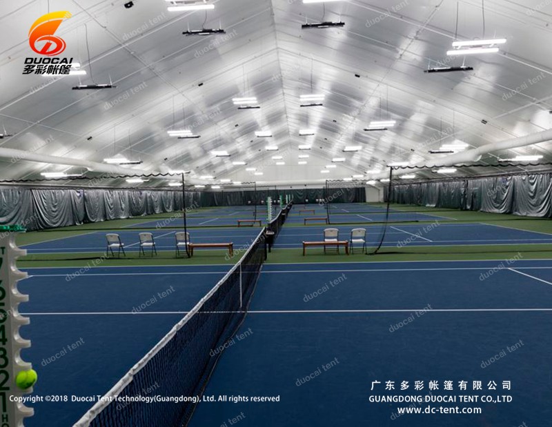 Modular sport field tent for tennis game