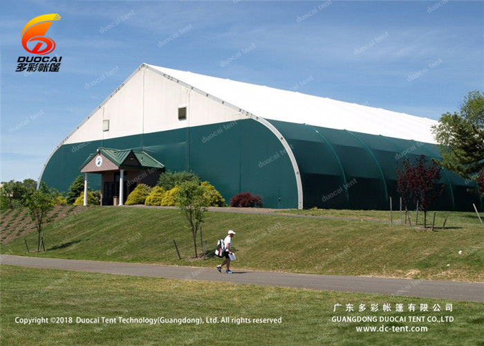 Sport game indoor tent with curved roof design