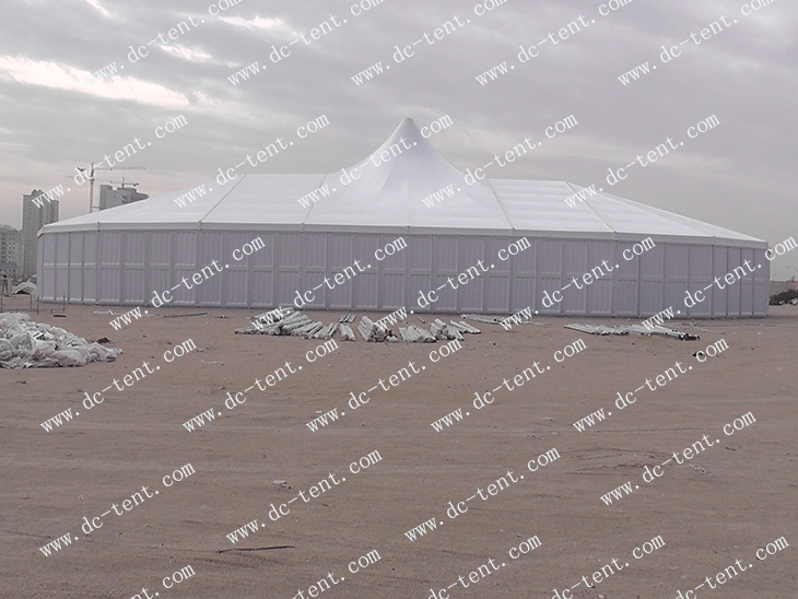 Hajj tent behind