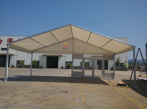 Full-process guide for installing mobile event tents