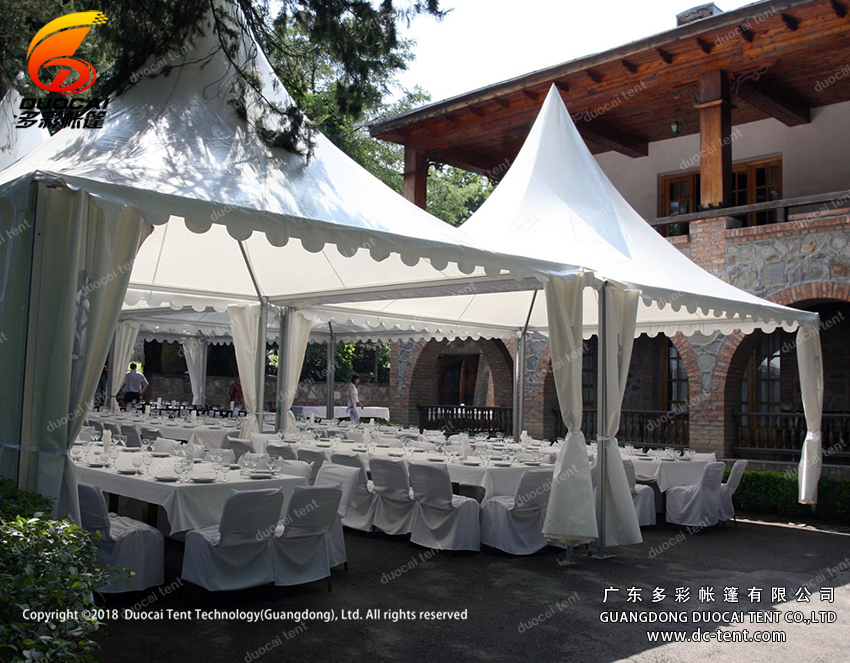 Duocai PVC pagoda canopy tents factory for promotion