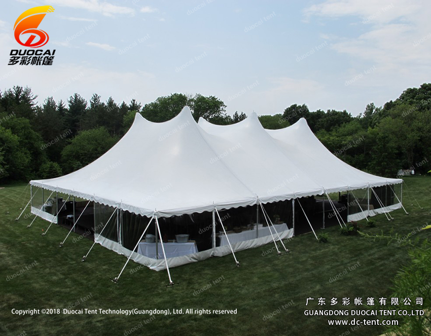 White PVC mixed tent factory from China