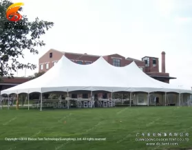 White PVC mixed tent factory from China