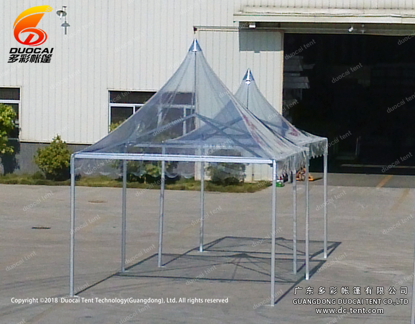 Clear PVC roof pagoda tent