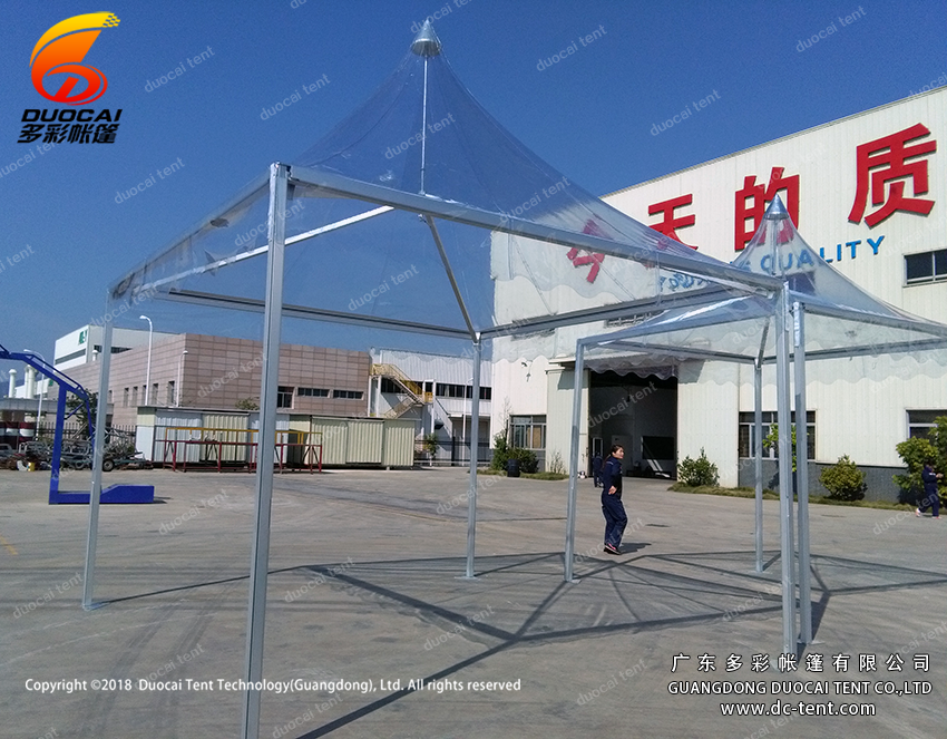 Clear PVC roof pagoda tent