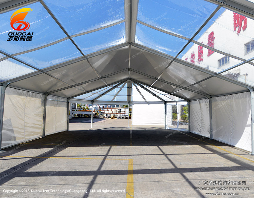 wedding party event tent with transparent PVC