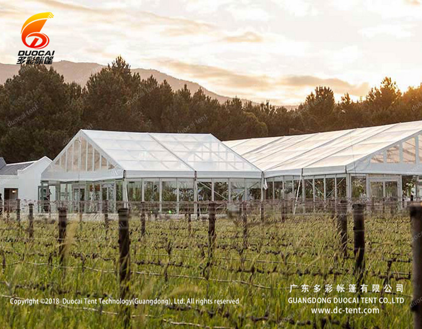 Unique transparent tent for dinner