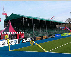 Special design for audience area of sport event