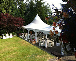 6m X 6m Combined tension tent for family party.