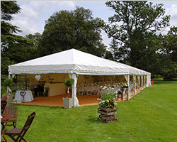 Company reception marquee hex end tent