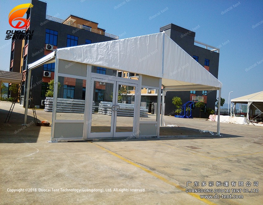 Gazebo wedding tent with glass door from Chinese manufactory