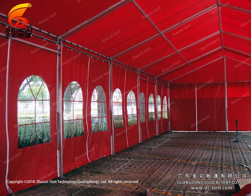 Removable tent with clear windows sidewalls from Chinese supplier