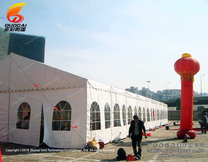 10x30M celebration PVC tent with side walls for furniture plaza