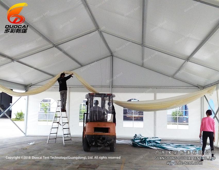 10x30M celebration PVC tent with side walls for furniture plaza