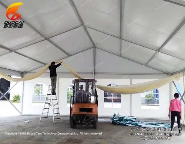 10x30M celebration PVC tent with side walls for furniture plaza