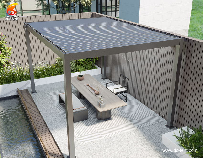 Sunshade and Heat Louvered Pergolas