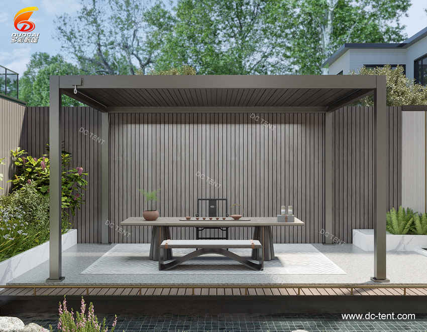 Sunshade and Heat Louvered Pergolas