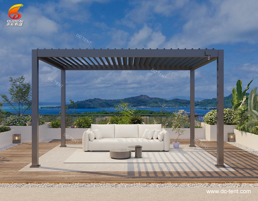 uvered Pergolas with Ventilation and breathability