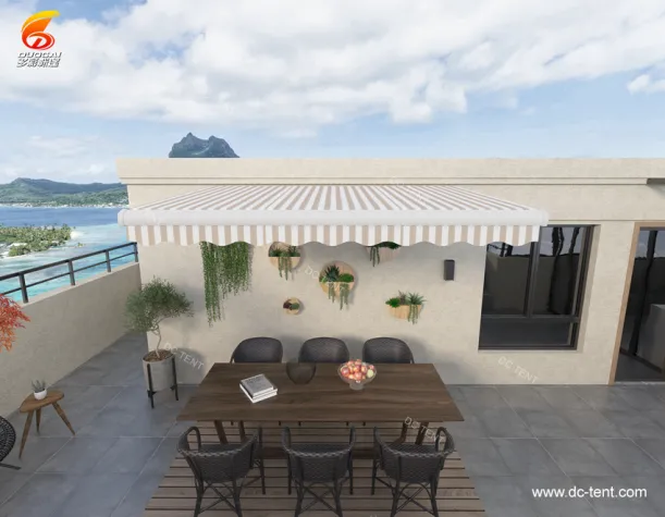 Modern electric remote control retractable Awnings