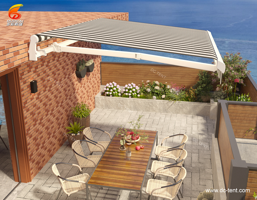 Outdoor modern electric roof aluminum Awnings