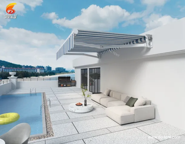 Electric waterproof telescopic Awning Outdoor