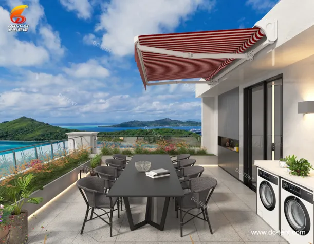 Outdoor waterproof automatic telescopic  Awning