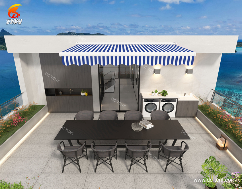 Modern electric remote control retractable Awnings