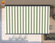 Garden balcony roof full cassette motorized awning