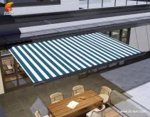 outdoor full cassette motorized waterproof retractable awning for garden outdoor full cassette motorized waterproof retractable awning for garden
