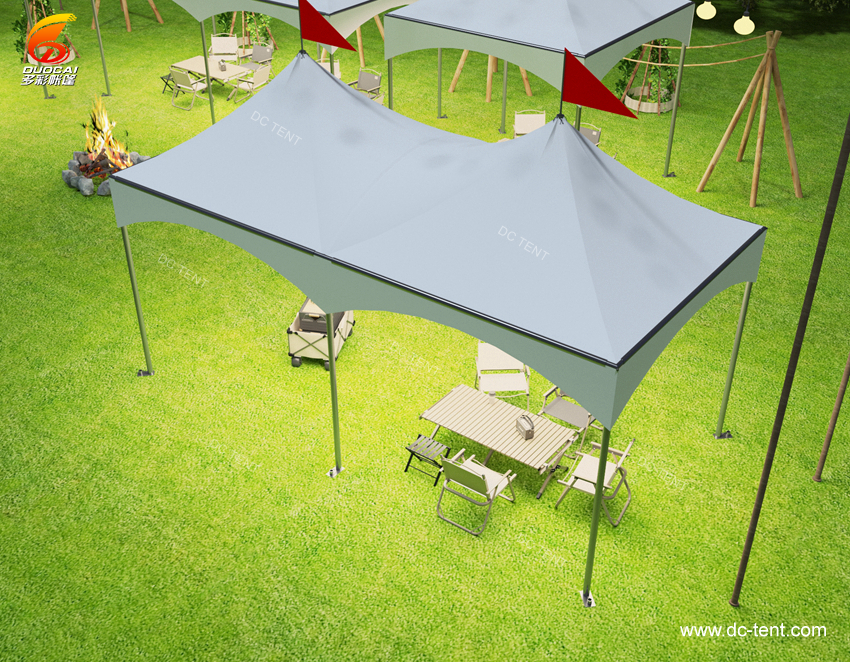 Aluminum Alloy Structure Pvc Canopy  UV Resistant Pagoda Tent