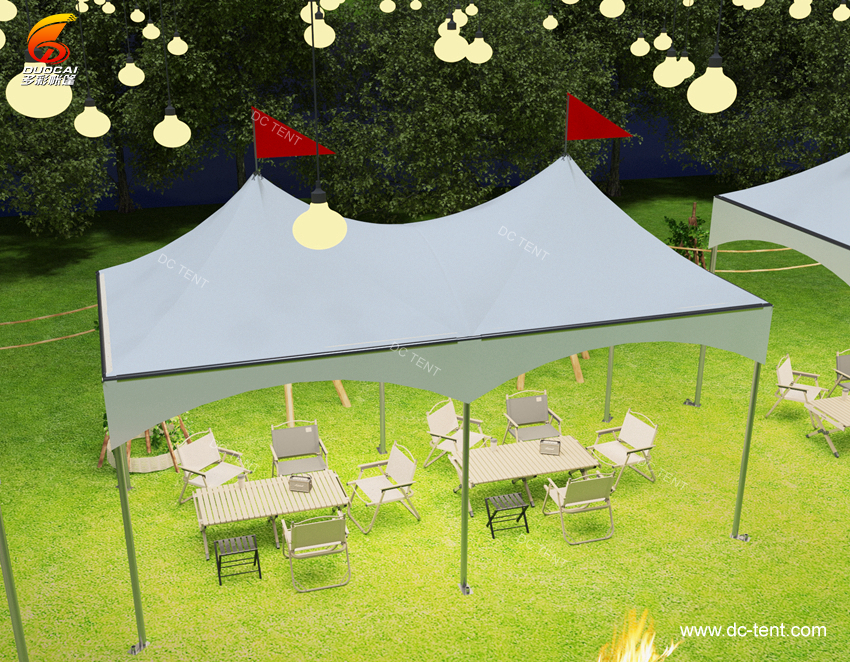 Aluminum Alloy Structure Pvc Canopy  UV Resistant Pagoda Tent