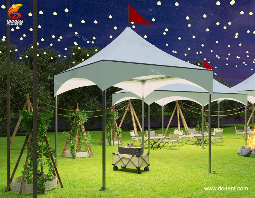 Aluminum Alloy Structure Pvc Canopy  UV Resistant Pagoda Tent